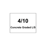 4/10 Concrete Graded Limestone Sign