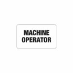 PVC Insert Card - MACHINE OPERATOR (100 x 60mm)